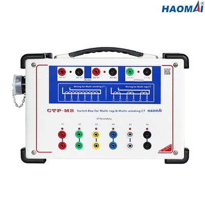 مجموعه تست ترانسفورماتور ابزار CT PT سبک وزن 40 کیلوولت با جعبه سوئیچ چند ضربه ای